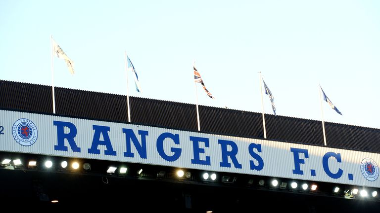 Generic image of Rangers sign at Ibrox