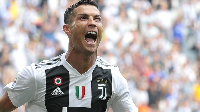 during the serie A match between Juventus and US Sassuolo at Allianz Stadium on September 16, 2018 in Turin, Italy.