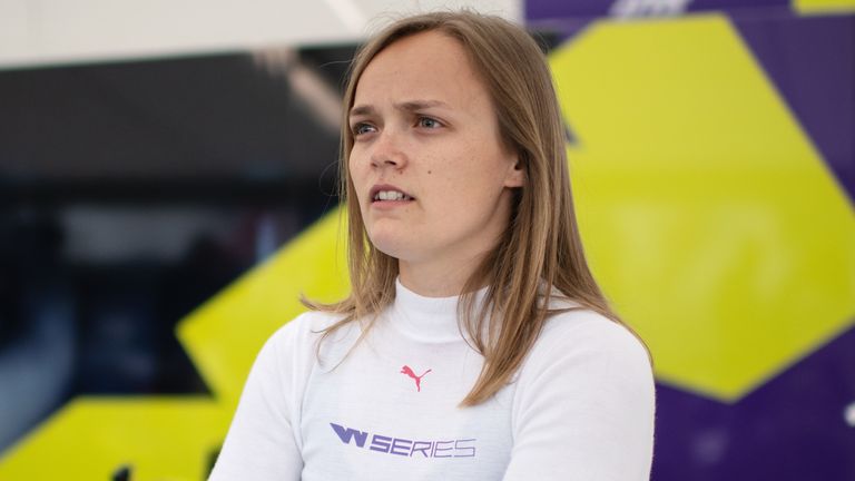 HOCKENHEIM, GERMANY - MAY 03: Sarah Moore of Great Britain seen during a training session prior to the first race of the W Series at Hockenheimring on May 03, 2019 in Hockenheim, Germany. W Series aims to give female drivers an opportunity in motorsport that hasn’t been available to them before. The first race of the series, which encompasses six rounds on the DTM support program, is at the Hockenheimring on May 3rd and 4th. (Photo by Matthias Hangst/Getty Images)