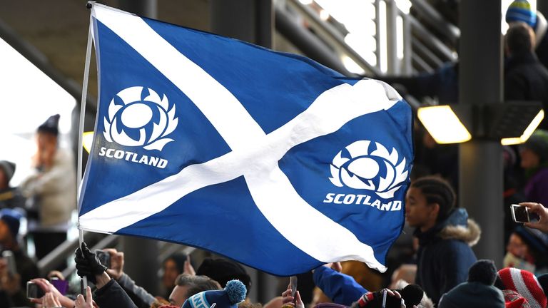 Scottish rugby flag