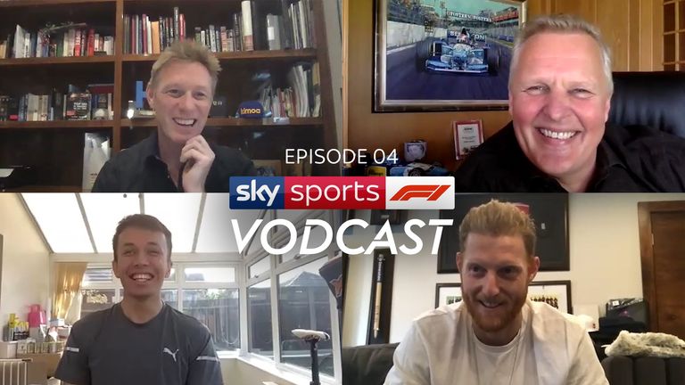It was an Esports special on the latest Sky F1 Vodcast as Ben Stokes, Alex Albon and Johnny Herbert joined Simon Lazenby after the Virtual GP.
