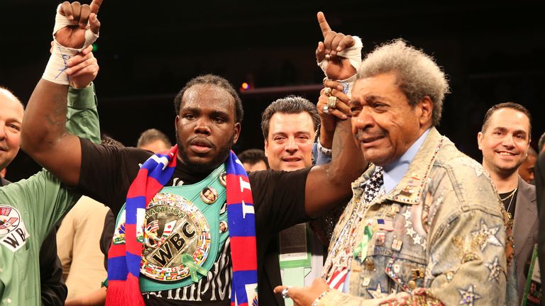 Don King celebrates unearthing another world heavyweight champion