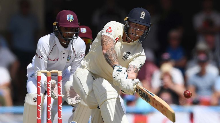 Ben Stokes in action against the West Indies in 2019