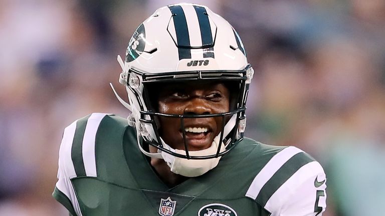 Bridgewater durante un juego de pretemporada para los Jets en el MetLife Stadium el 10 de agosto de 2018