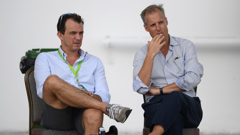 ECB Chief Executive Tom Harrison and Chairman of Selectors Ed Smith