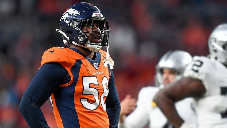 Denver Broncos star Von Miller in quarantine after testing positive for  coronavirus