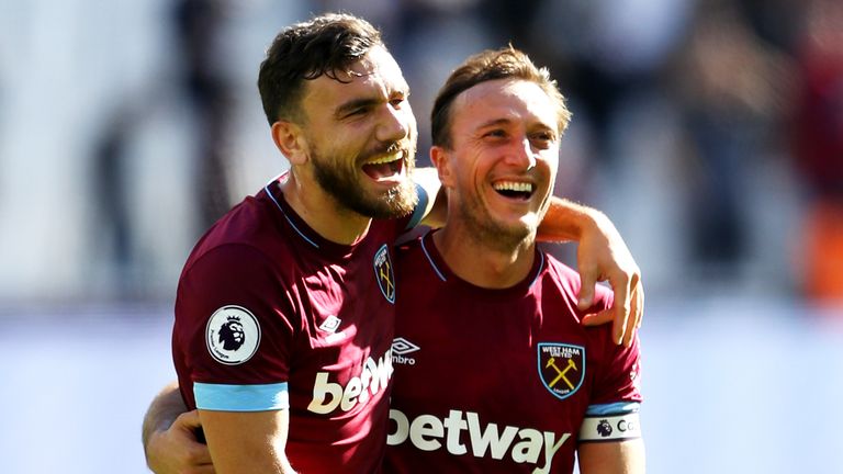  during the Premier League match between West Ham United and Manchester United at London Stadium on September 29, 2018 in London, United Kingdom.