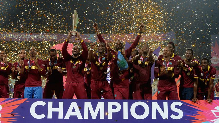 West Indies won the last edition of the men's T20 World Cup, beating England in the final