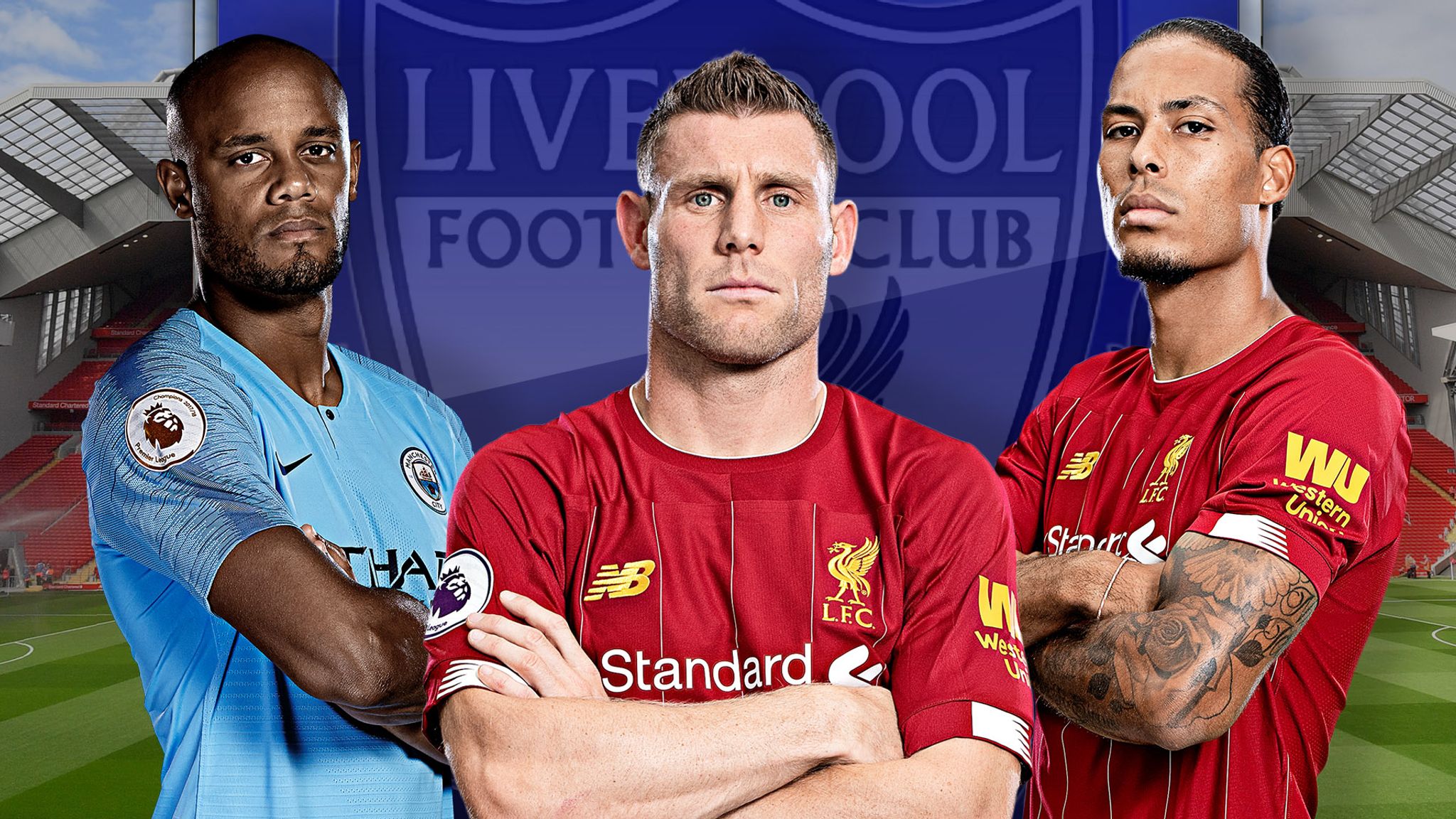 Manchester City's Vincent Kompany (left) and AFC Bournemouth's Jermain  Defoe battle for the ball during the Premier League match at the Vitality  Stadium, Bournemouth Stock Photo - Alamy, image size:2048x1152