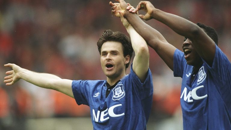 Anders Limpar and Amokachi were two of the stars of Everton's Cup success