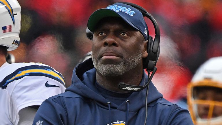 The Chargers' Anthony Lynn is one of just four minority head coaches in the NFL