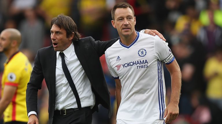 Antonio Conte says John Terry helped him on and off the field in his first season