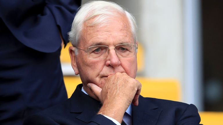 Arsenal Chairman Sir Chips Keswick during the Premier League match between Cardiff City and Arsenal FC at Cardiff City Stadium on September 2, 2018 in Cardiff, United Kingdom