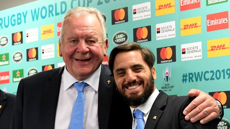 Current World Rugby chairman Bill Beaumont, pictured with current vice-chairman Agustin Pichot