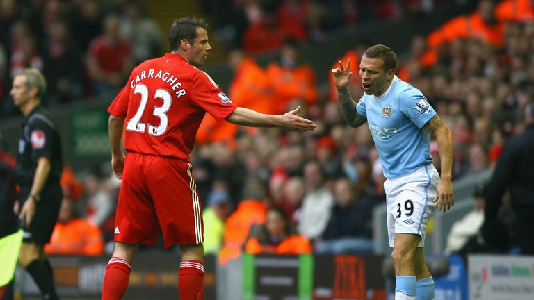 Craig Bellamy and Carragher