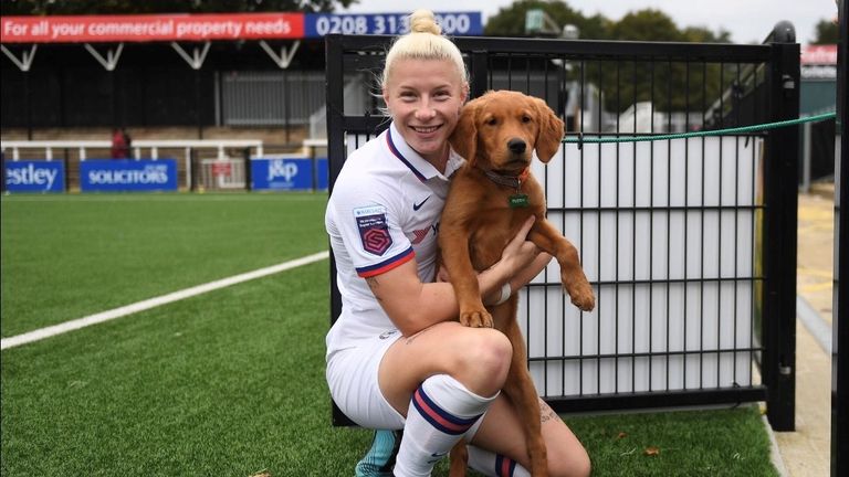 Bethany England and her dog Buddy