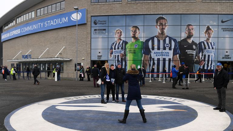 Brighton's Amex is one of the stadiums suggested could be used for the Premier League's 'Project Restart'