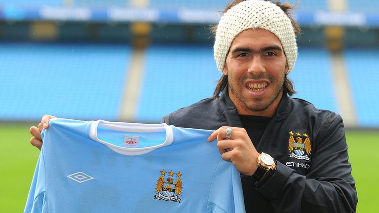 Carlos Tevez signed for Manchester City in the summer of 2009