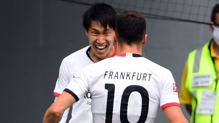 Daichi Kamada scored a late winner for Eintrach Frankfurt