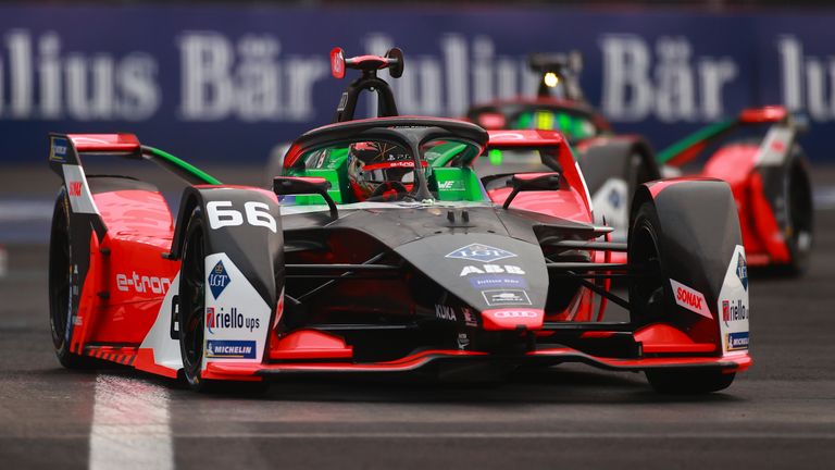 Daniel Abt in action for the Audi Sport Formula E team in February before the season was suspended