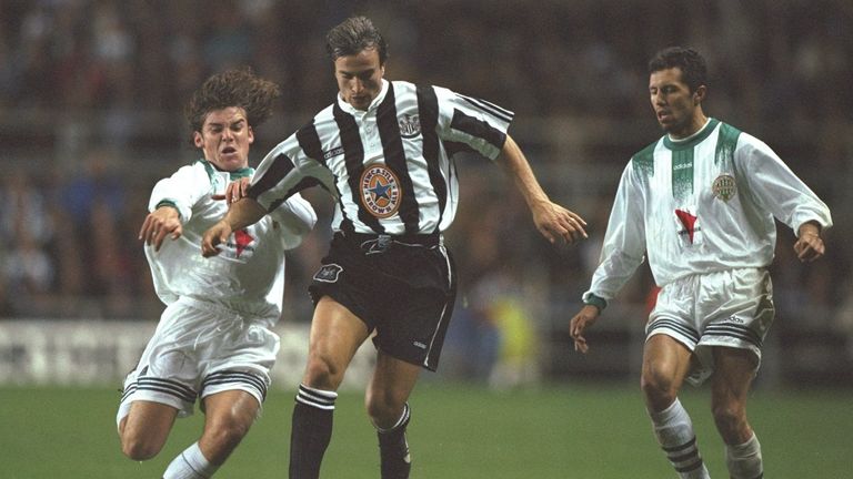 Ginola in action for Newcastle in 1996