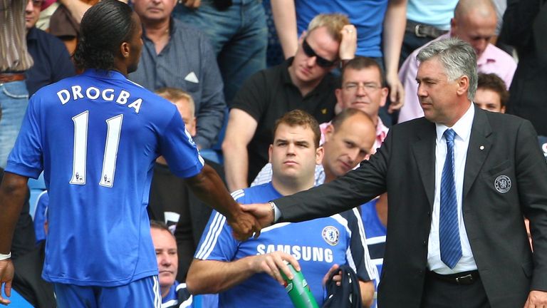 Carlo Ancelotti praised the impact of Didier Drogba among many of his Chelsea squad