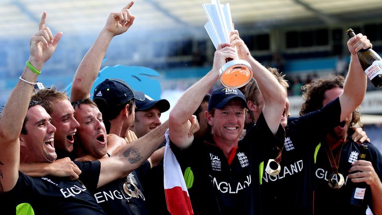 during the final of the ICC World Twenty20 between Australia and England played at the Kensington Oval on May 16, 2010 in Bridgetown, Barbados.