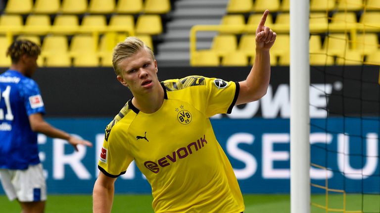 Erling Haaland put Dortmund ahead with a smart finish