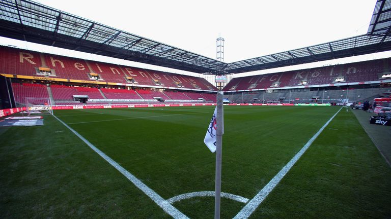 A general view of the RheinEnergie stadium during the DFB Women's Cup final match between 1. FFC Frankfurt and Turbine Potsdam at RheinEnergie stadium on March 26, 2011 in Cologne, Germany.