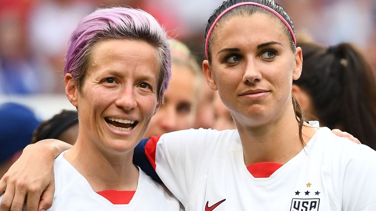 Alex Morgan and Megan Rapinoe 