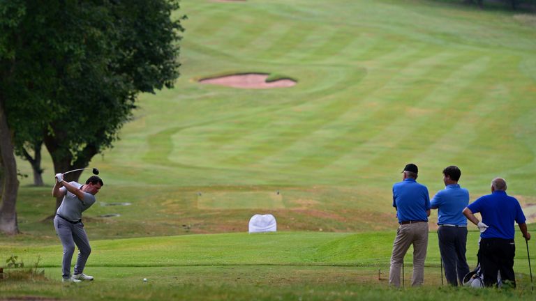 NORTHWICH, ENGLAND - JUNE 27: General View of the 8th hole during the Lombard Trophy North Qualifier at Sandiway Golf Club on June 27, 2017 in Northwich, England. (Photo by Richard Martin-Roberts/Getty Images)