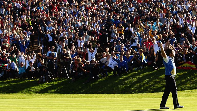 Graeme McDowell clinched victory for Europe at the 2010 Ryder Cup
