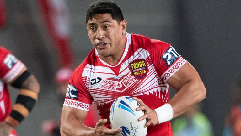 Tonga forward Jason Taumalolo , during the rugby league match between the Australian Kangaroos and Tonga Invitational XIII, during the Triple Header matches for the Great Britain Lions rugby league Tour & the Oceania Cup, held at Eden Park, Auckland. 02 November 2019 Photo: Brett Phibbs / www.photosport.nz /SWpix.com