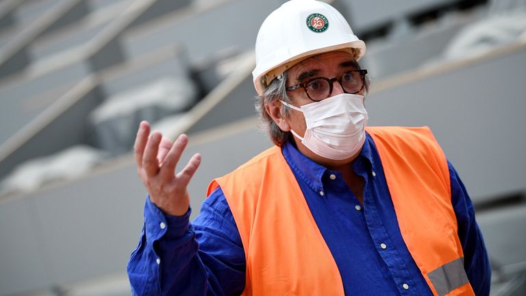 French Tennis Federation (FFT) general director Jean-Francois Vilotte