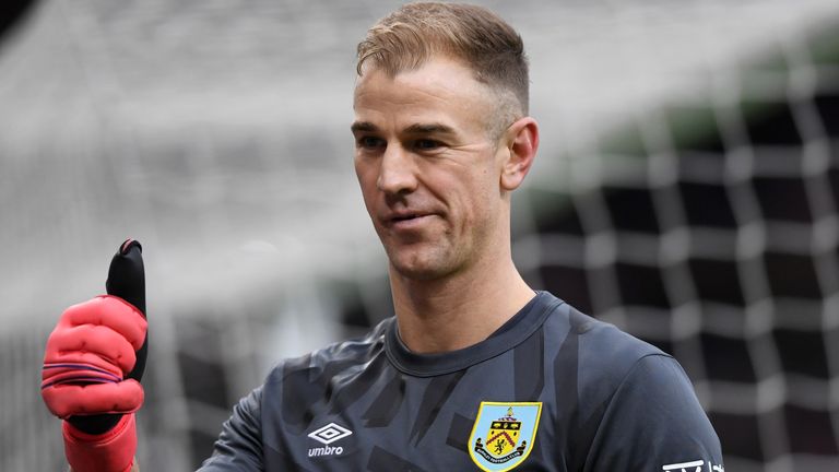 Joe Hart has been a peripheral figure under Sean Dyche at Burnley