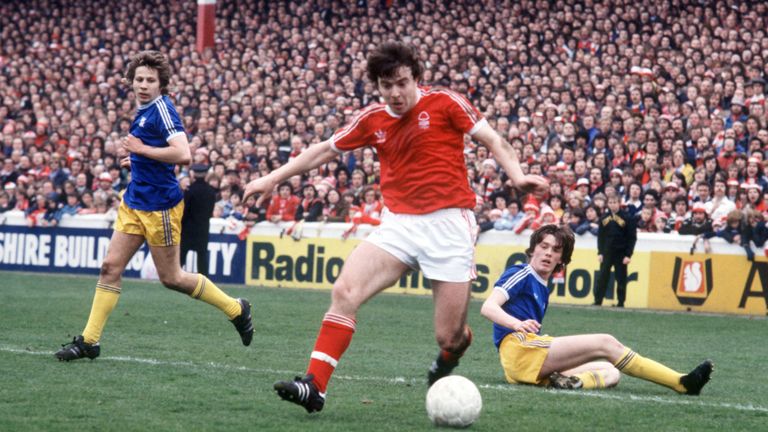 John Robertson in action for Nottingham Forest