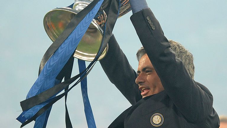 Jose Mourinho made history when he took Inter Milan to the Champions League title in 2010