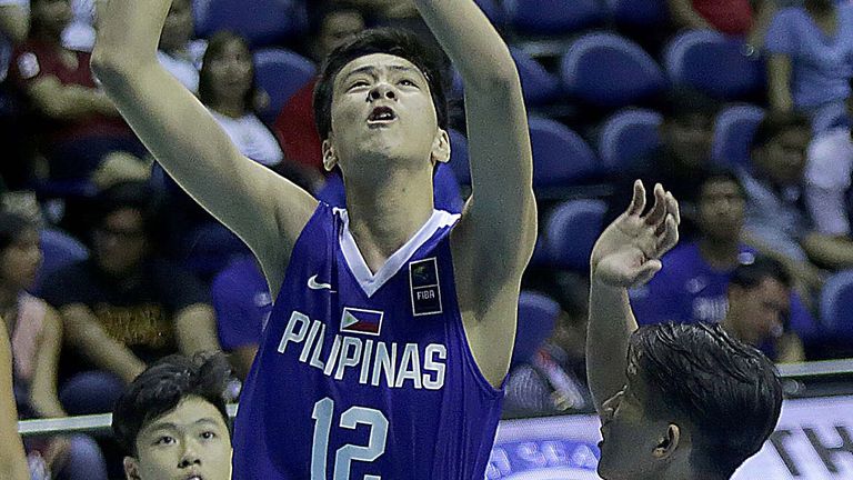 Kai Sotto in action for the Philippines national team 
