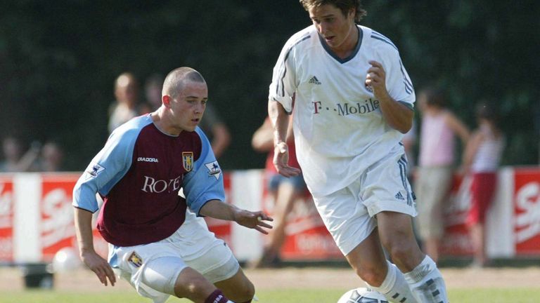 Kyle Nix in action for Aston Villa