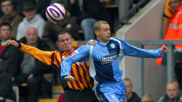 Kyle Nix in action for Bradford