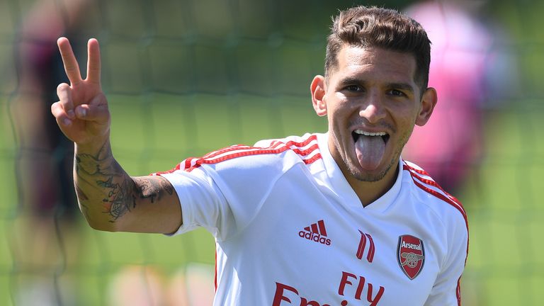 Lucas Torreira, Arsenal training