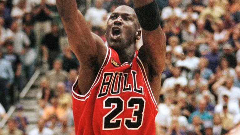 Michael Jordan fires &#39;The Last Shot&#39; in Game 6 of the 1998 NBA Finals