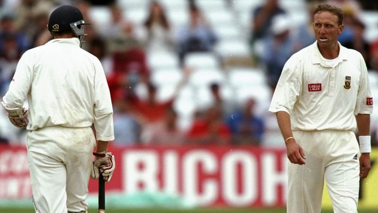 Mike Atherton and Allan Donald, Trent Bridge, 1998