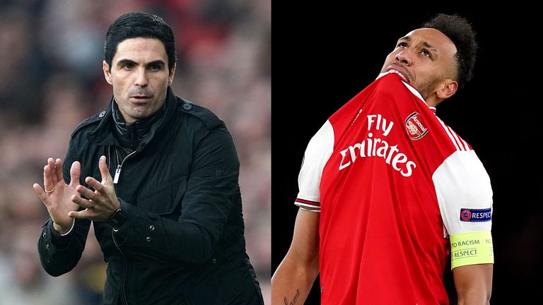 Arteta Aubameyang Arsenal