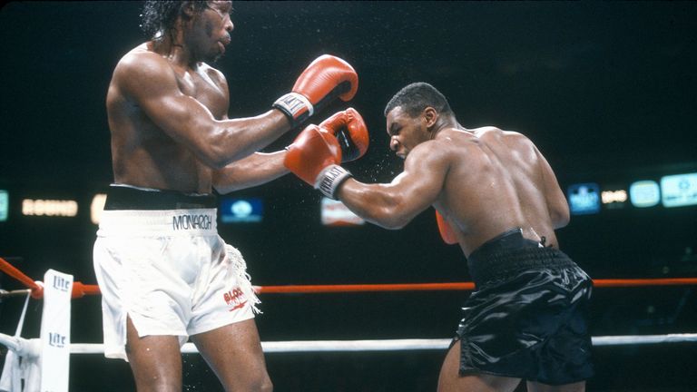 NEW YORK - MAY 20: Mike Tyson and Mitch Green fight during a Heavyweight match on May 20, 1986 at Madison Square Garden in the Manhattan borough of New York City. Tyson won the fight in 10 round with a UD. (Photo by Focus on Sport/Getty Images) *** Local Caption *** Mike Tyson; Mitch Green