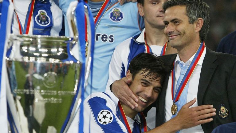Mourinho guided Porto to Champions League glory in 2004 with a 3-0 win over Monaco