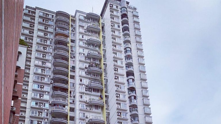 An apartment block in Chongqing
