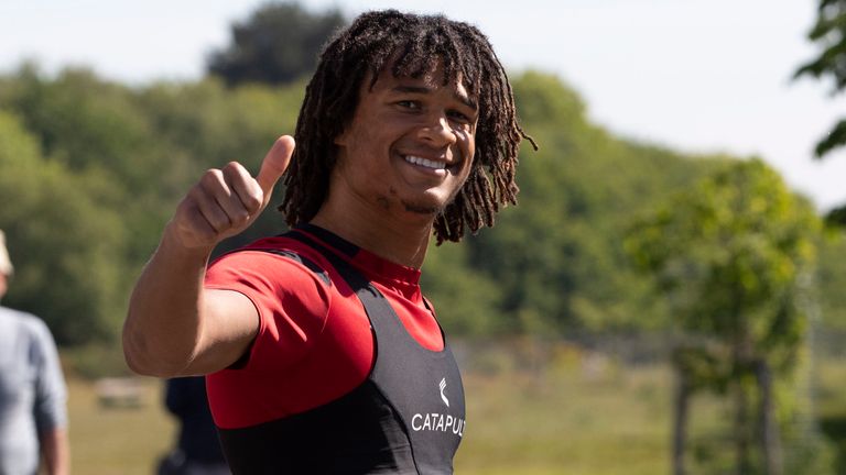 Nathan Ake appeared in good spirits as Bournemouth returned to training following the outbreak of Coronavirus - USED ON JUNE 10TH