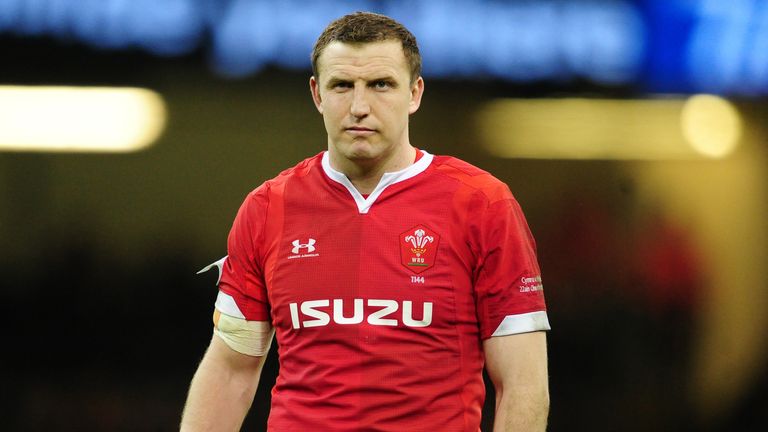 CARDIFF, WALES - FEBRUARY 22: Hadleigh Parkes of Wales during the Guinness Six Nations Championship Round 3 match between Wales and France at the Principality Stadium on February 22, 2020 in Cardiff, Wales. (Photo by Athena Pictures/Getty Images)