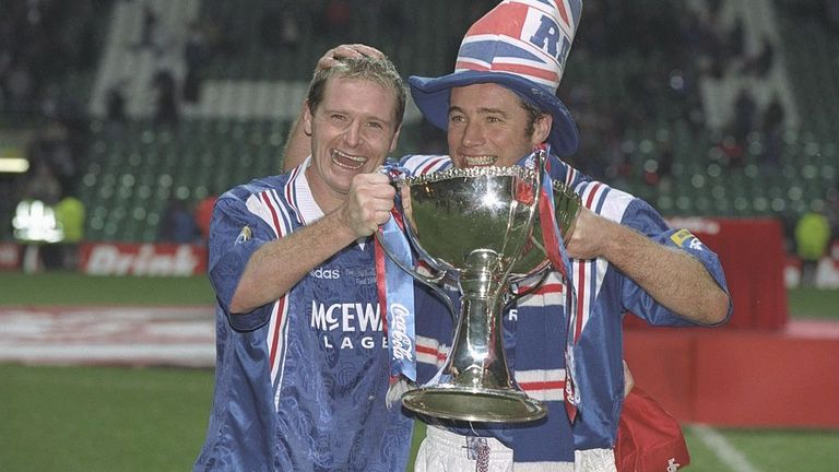 In 1996, Gascoigne was in the midst of the trophy-laden spell with Rangers